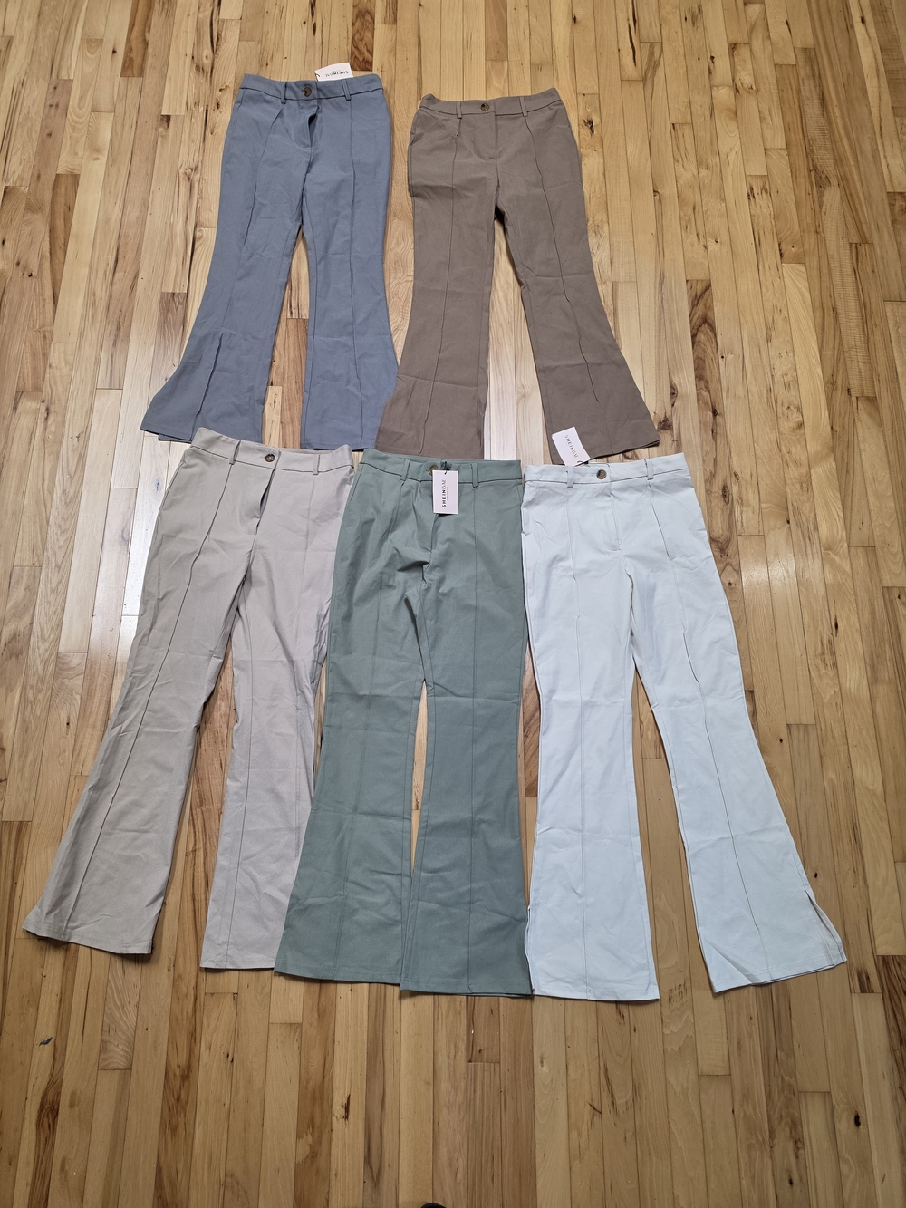 7 Pairs Of Women’s Flared Stretch Professional Pants Bundle